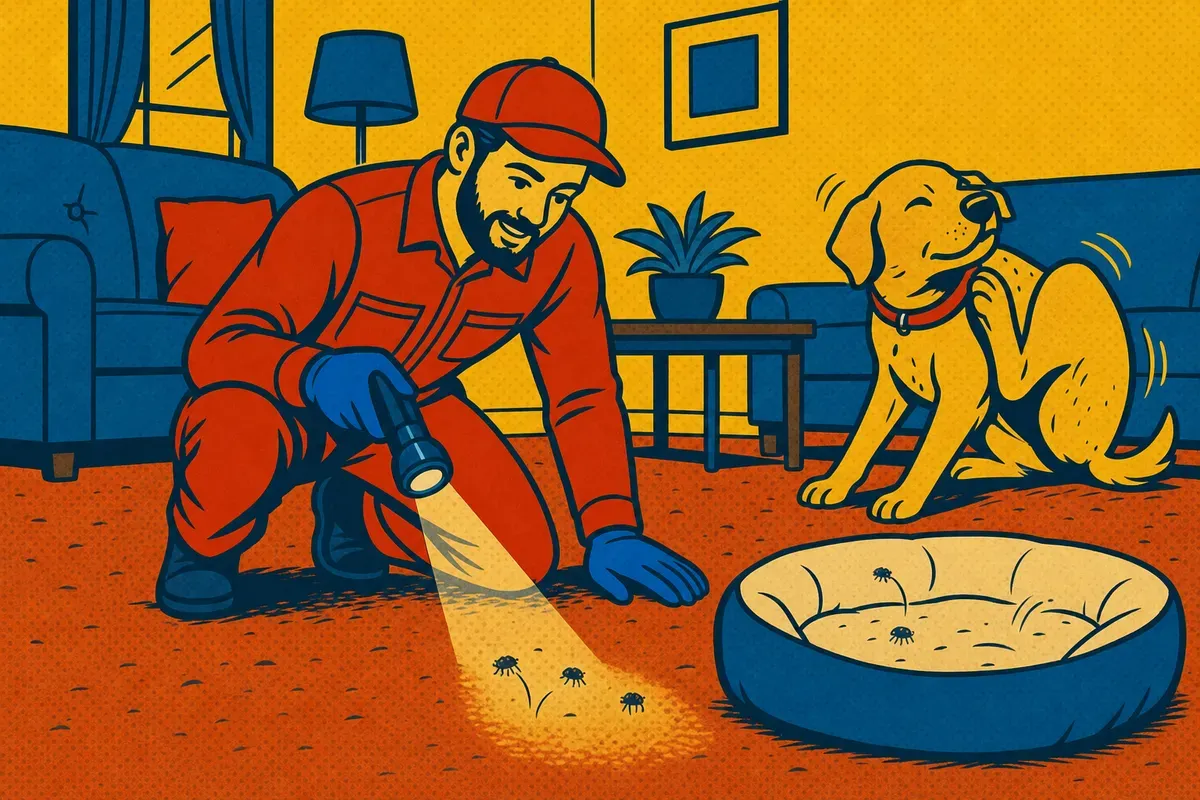 Flea control: Inspection