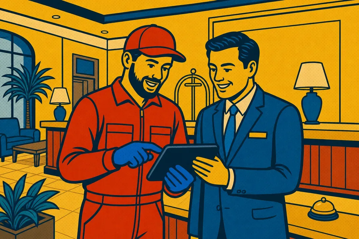 Hospitality pest control: Scheduled service and reports