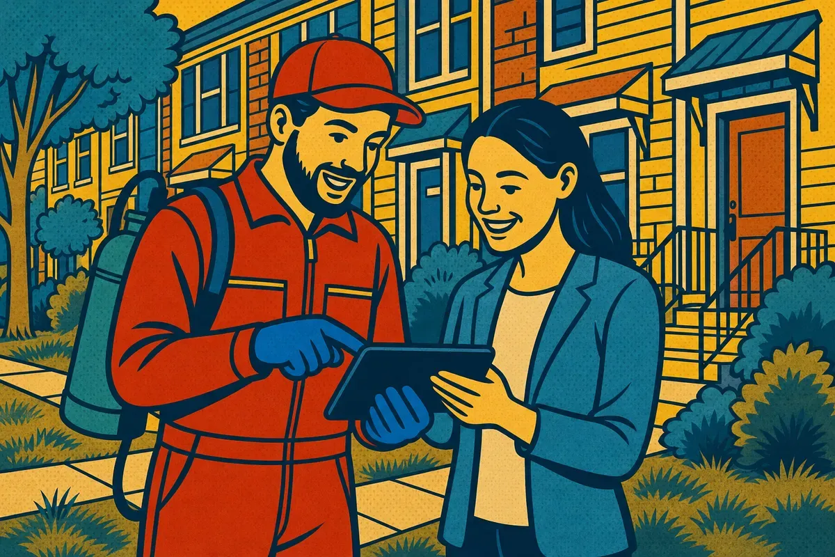 Property Management pest control: Scheduled service and reports