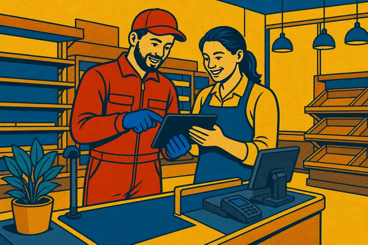 Retail pest control: Scheduled service and reports