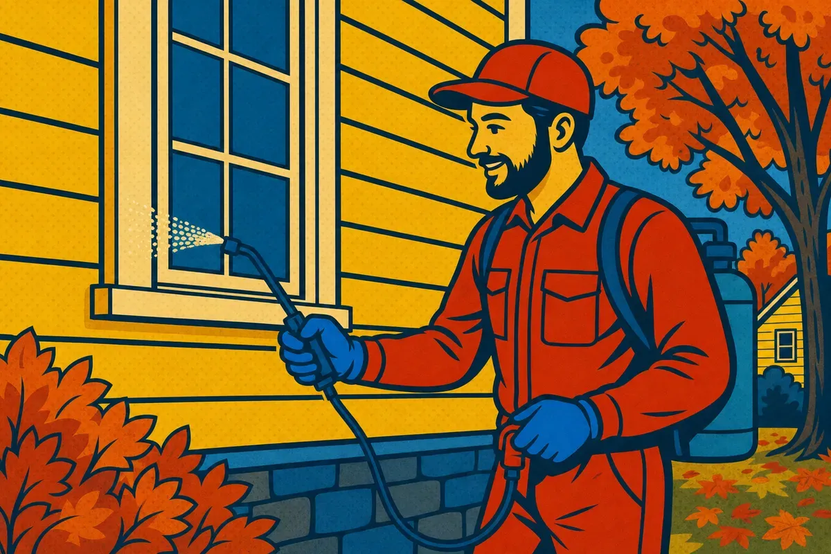 Stink bug control: Exterior treatment